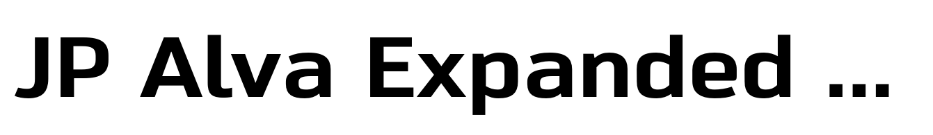 JP Alva Expanded Extra Bold